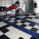 336 sq. ft. of Diamond Plate Aluminum Tiles in Black, Blue, and Ice