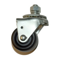 2 in Polyurethane Swivel Caster Center Bolt 375 lb for Car Dollies