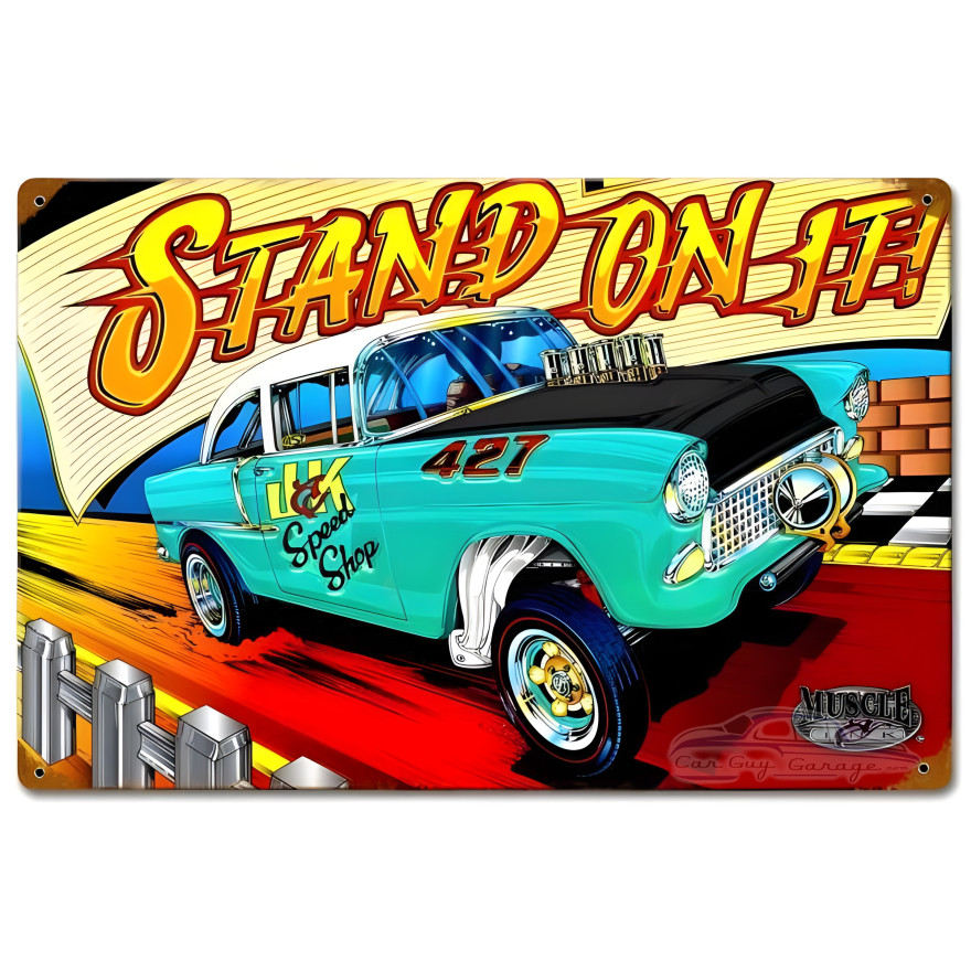 Stand on Metal Sign - 12" x 18"