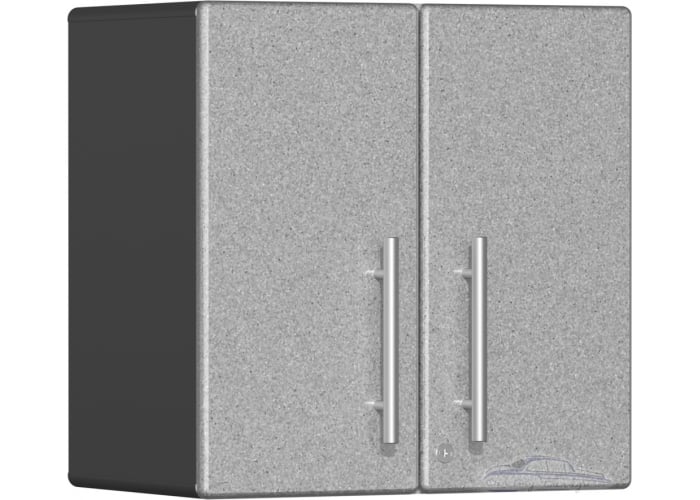 Stardust Silver Metallic MDF 2-Door Wall Cabinet