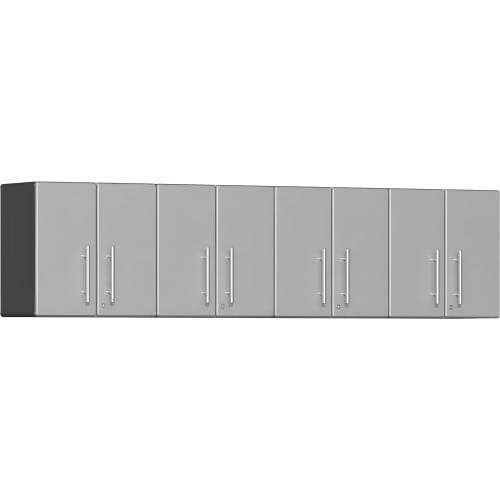 Silver Modular 4 Piece Garage Wall Cabinet Kit