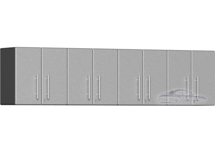 Stardust Silver Metallic MDF 4-Piece Wall Cabinet Kit