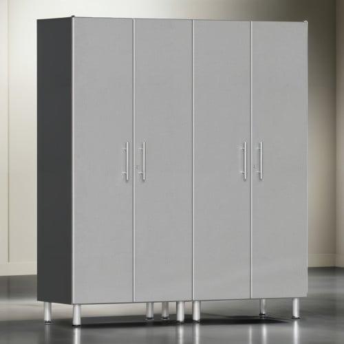 Silver Modular 2 Piece Garage Storage Closets