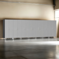 Silver Modular 7 Piece Garage Storage Closets