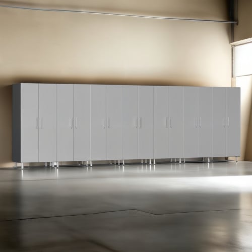 Silver Modular 7 Piece Garage Storage Closets