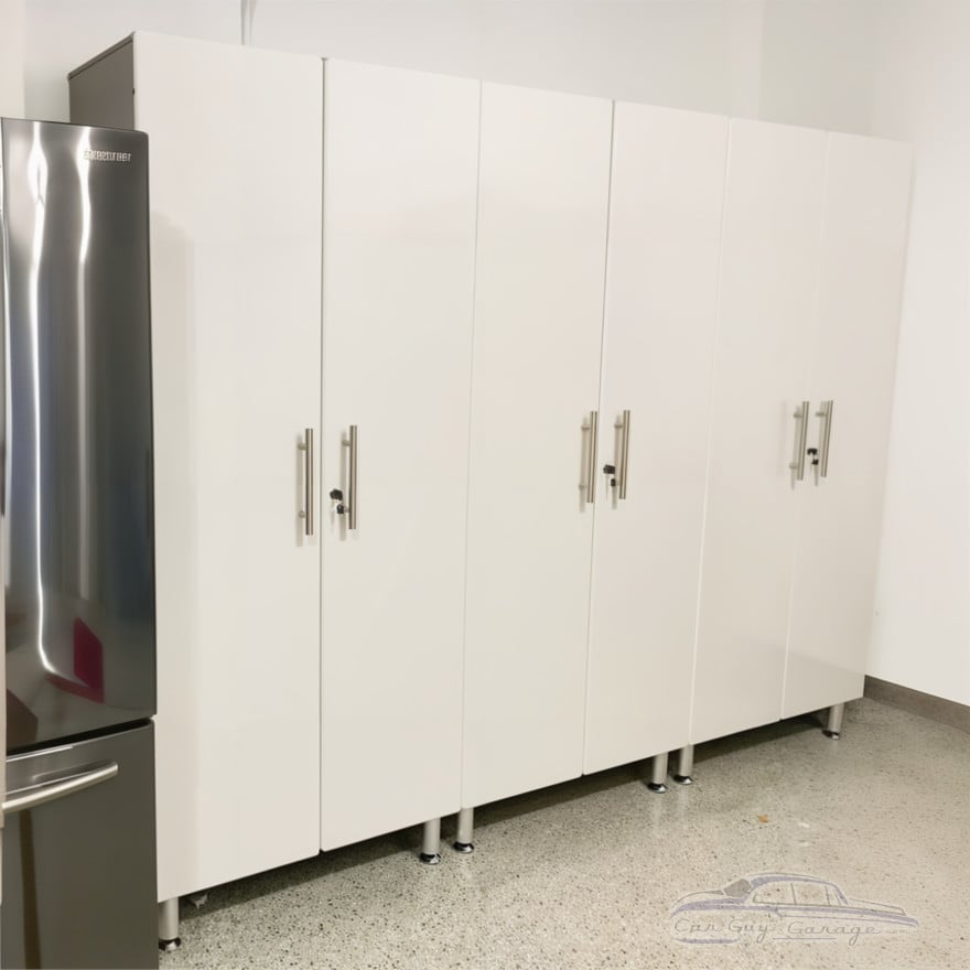 White Modular 3 Piece Garage Storage Closets White Modular 3 Piece Garage Storage Closets