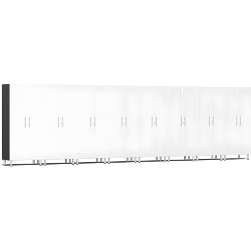 White Modular 8 Piece Garage Storage Closet Kit