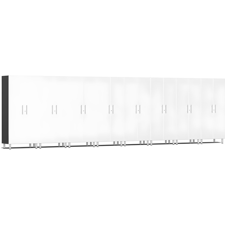 White Modular 8 Piece Garage Storage Closet Kit White Modular 8 Piece Garage Storage Closet Kit