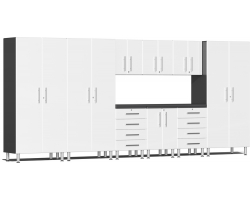 White Modular 10 Piece Kit with Recessed Worktop