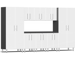 White Modular 9 Piece Kit with Worktop
