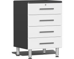 White Modular 4-Drawer Base Cabinet