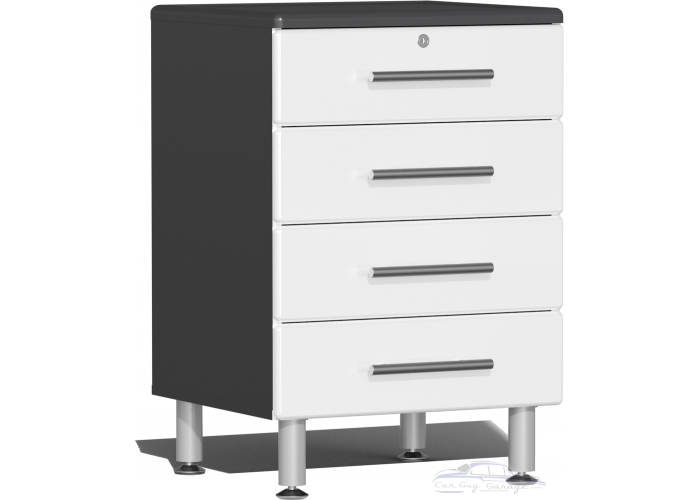 White Modular 4-Drawer Base Cabinet