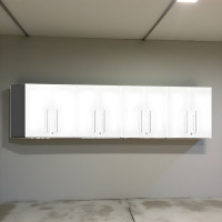 White Modular 4-Piece Locking Garage Wall Cabinet Set 24x14x24