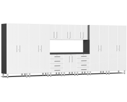 White Modular 11 Piece Kit with Workstation