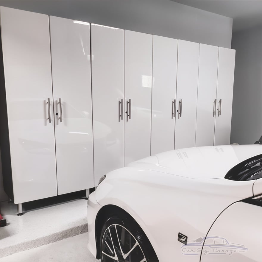 White Modular 4 Piece Garage Storage Closets White Modular 4 Piece Garage Storage Closets