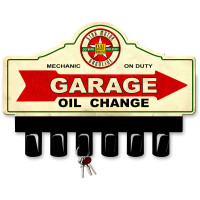 Star Motor Gasoline Key Hanger metal sign - 14" x 10"