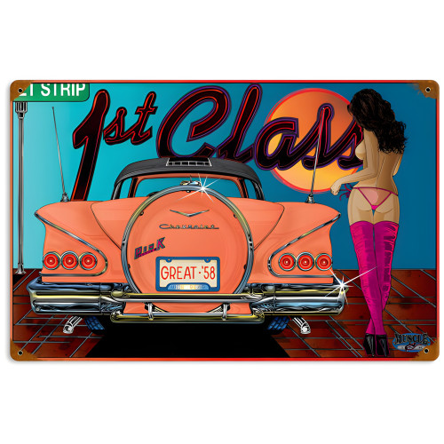 1st Class Metal Sign - 18" x 12"