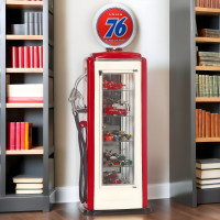Union 76 Gas Pump Display Cabinet - 76" Tall x 32" Wide x 16" Deep