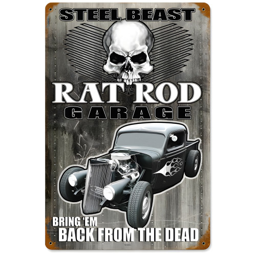 Steel Beast Metal Sign - 12" x 18"
