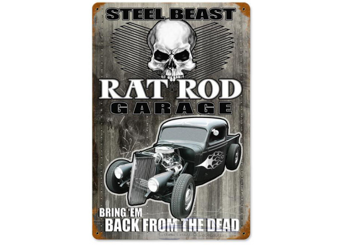 Steel Beast Metal Sign - 12" x 18"