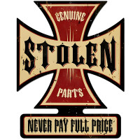 Stolen Parts Metal Sign - 19" x 15"