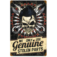 Stolen Parts Metal Sign - 12" x 18"