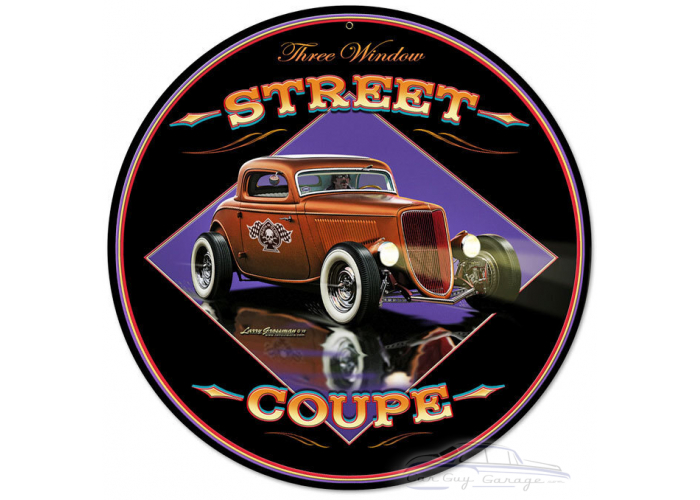 Street Coupe Metal Sign - 14" x 14"