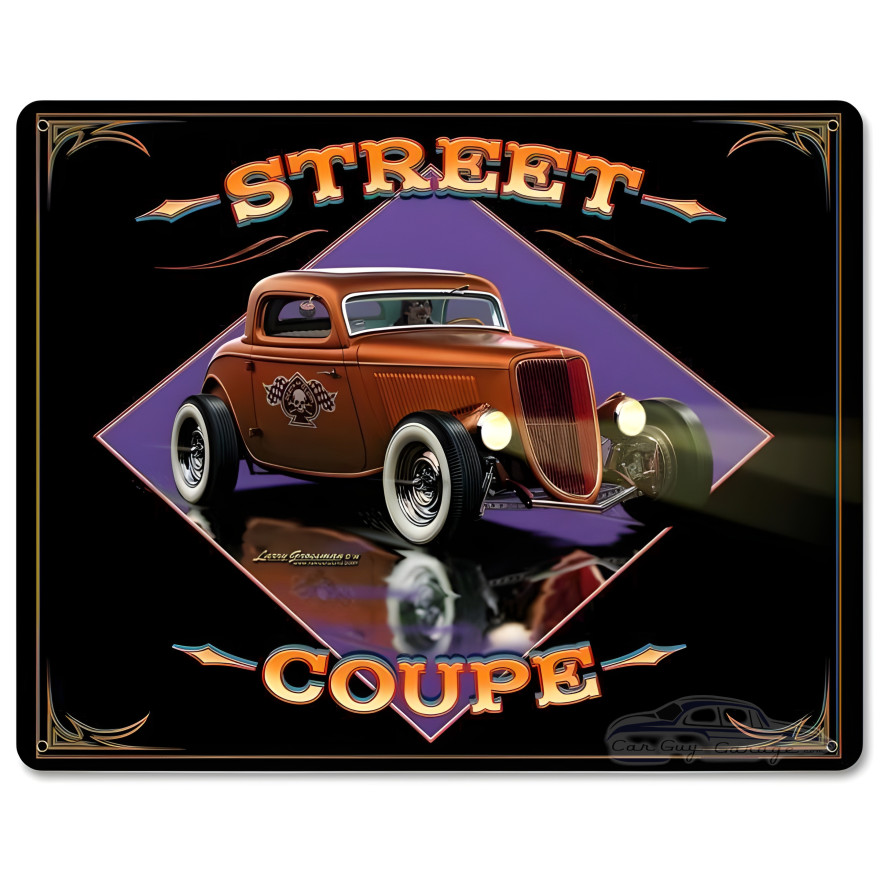 Street Coupe Metal Sign - 15" x 12"