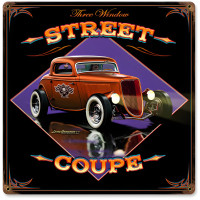 Street Coupe Metal Sign - 12" x 12"