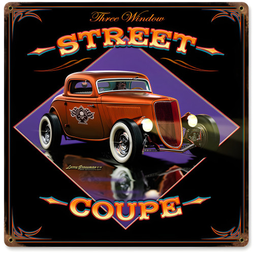 Street Coupe Metal Sign - 12" x 12"