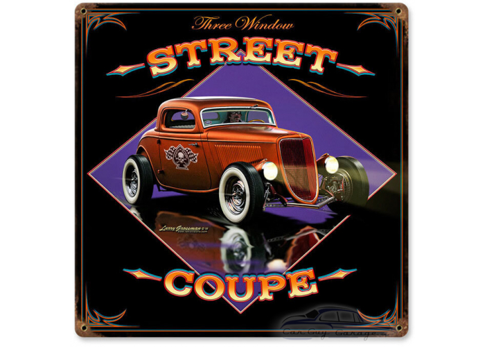 Street Coupe Metal Sign - 12" x 12"
