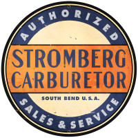 Stromberg Carbs Metal Sign - 28" Round