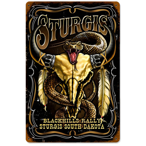 Sturgis Metal Sign - 12" x 18"