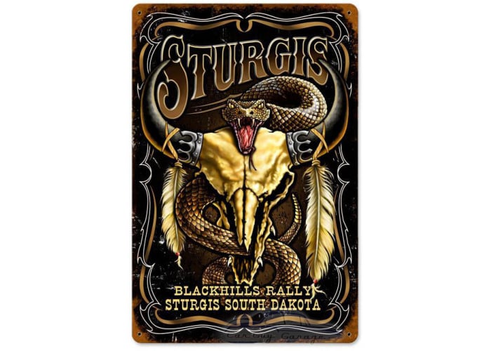 Sturgis Metal Sign - 12" x 18"