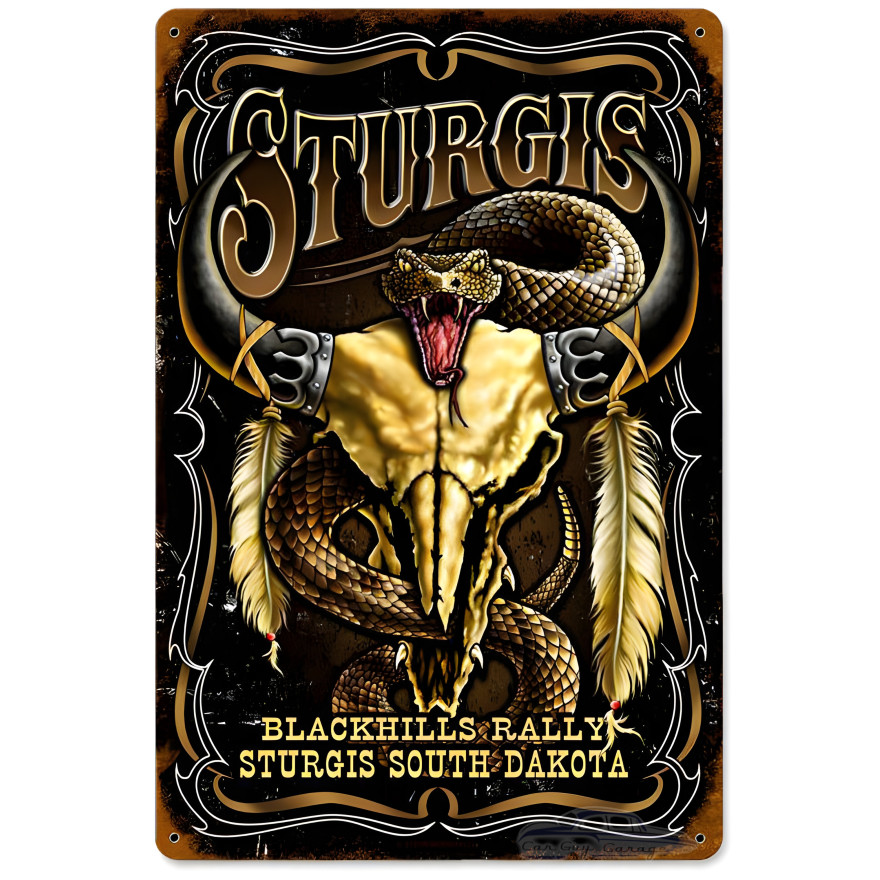 Sturgis Metal Sign - 12" x 18"