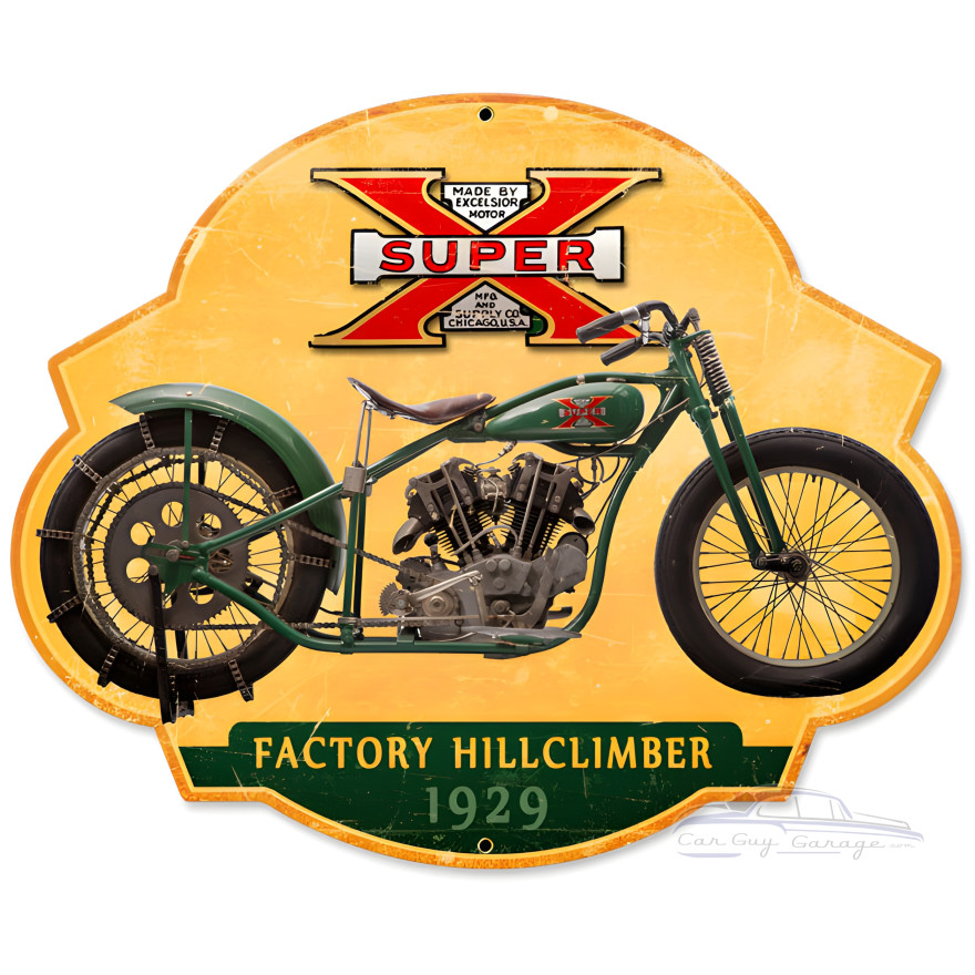 Super X Hillclimber Sign - 17" x 14"