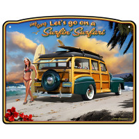 Surfin' Safari Metal Sign - 24" x 30"