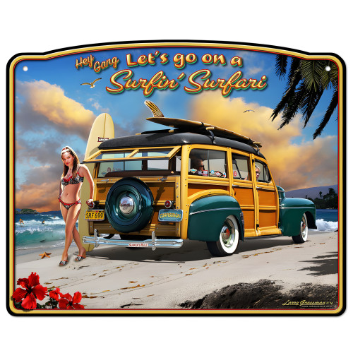 Surfin' Safari Metal Sign - 24" x 30"