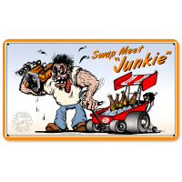 Swap Meet Junkie Metal Sign - 14" x 8"