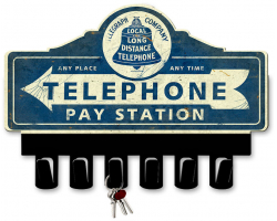 Telegraph Company Key Hanger Metal Sign - 14" x 10"