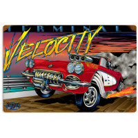Terminal Velocity Metal Sign - 18" x 12"