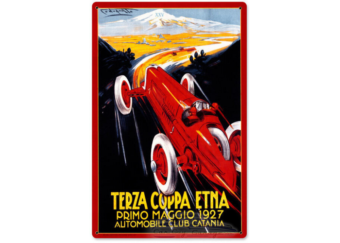 Terza Coppa Metal Sign
