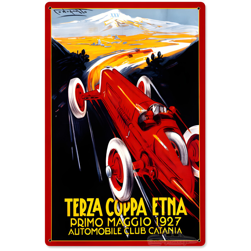 Terza Coppa Metal Sign - 12" x 18"