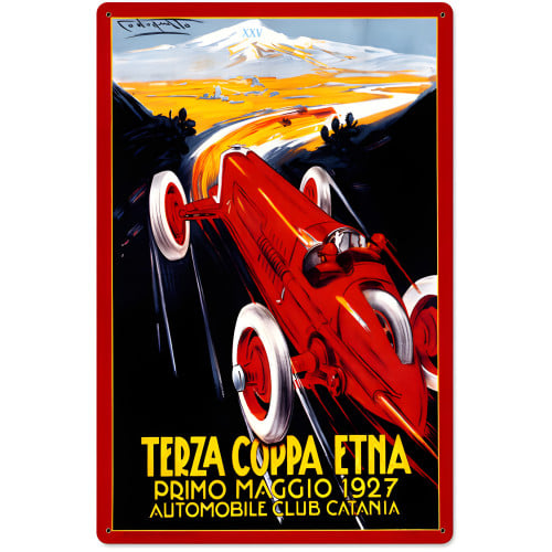 Terza Coppa Metal Sign - 16" x 24"