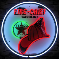 Texaco Fire Chief Gasoline Neon Sign - 24