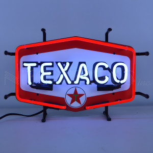 Texaco Red Star Shield Neon Sign - 17