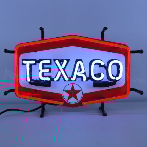 Texaco Hexagon Neon Sign