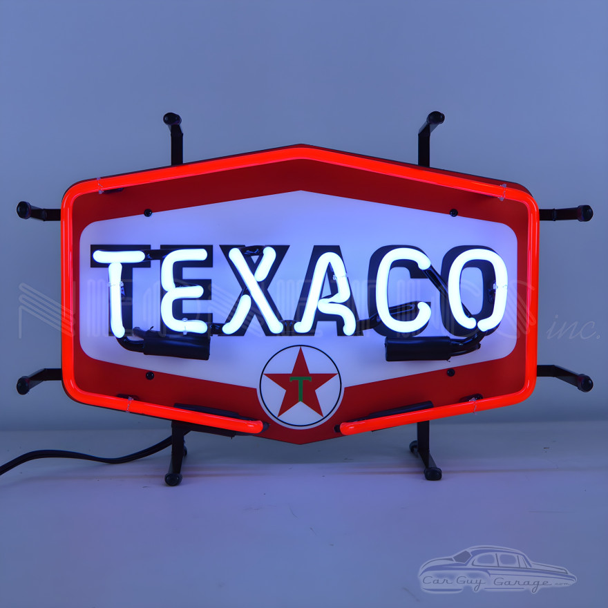 Texaco Hexagon Neon Sign Texaco Hexagon Neon Sign