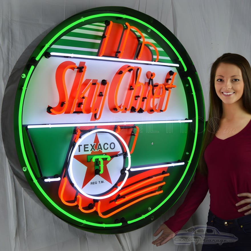 Texaco Sky Chief Neon Sign Texaco Sky Chief Neon Sign