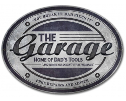 The Garage Metal Sign